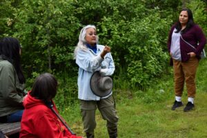 woman speaking